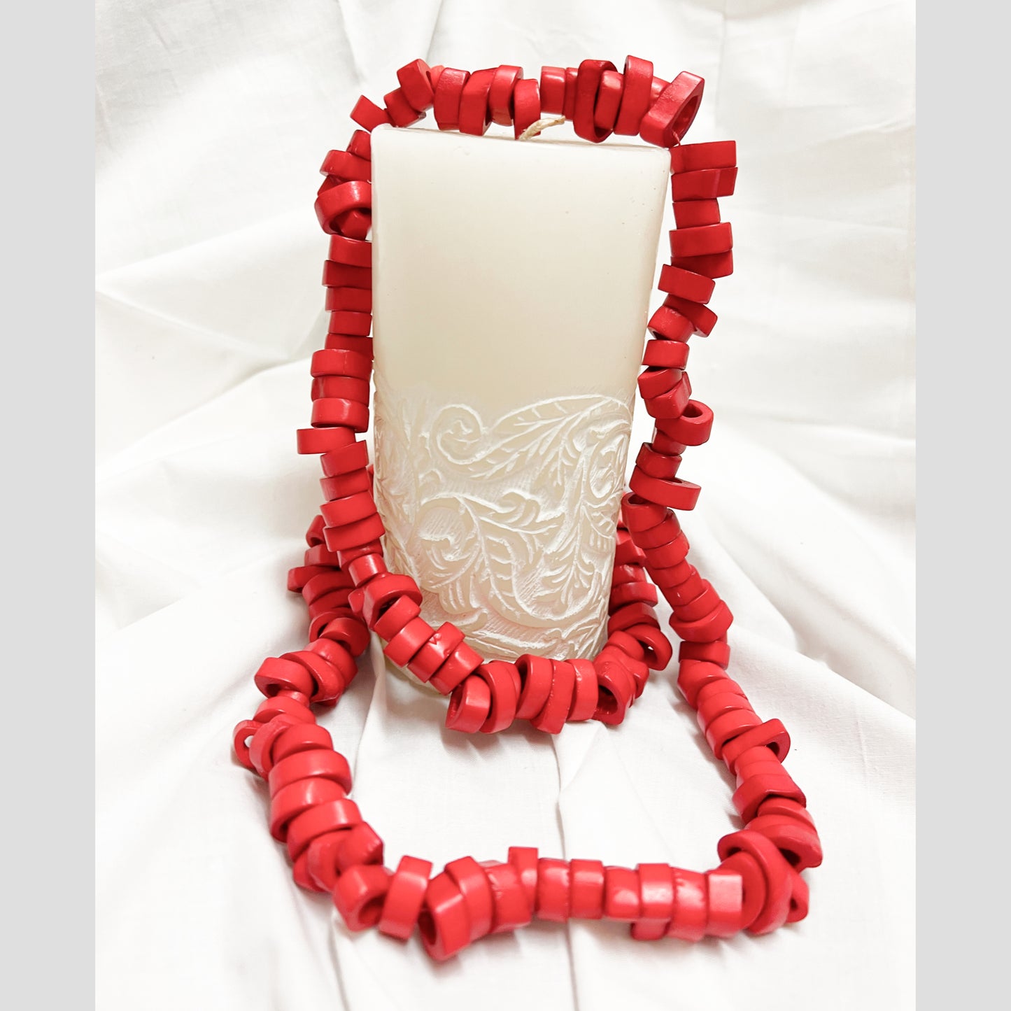 Red Wood Necklace